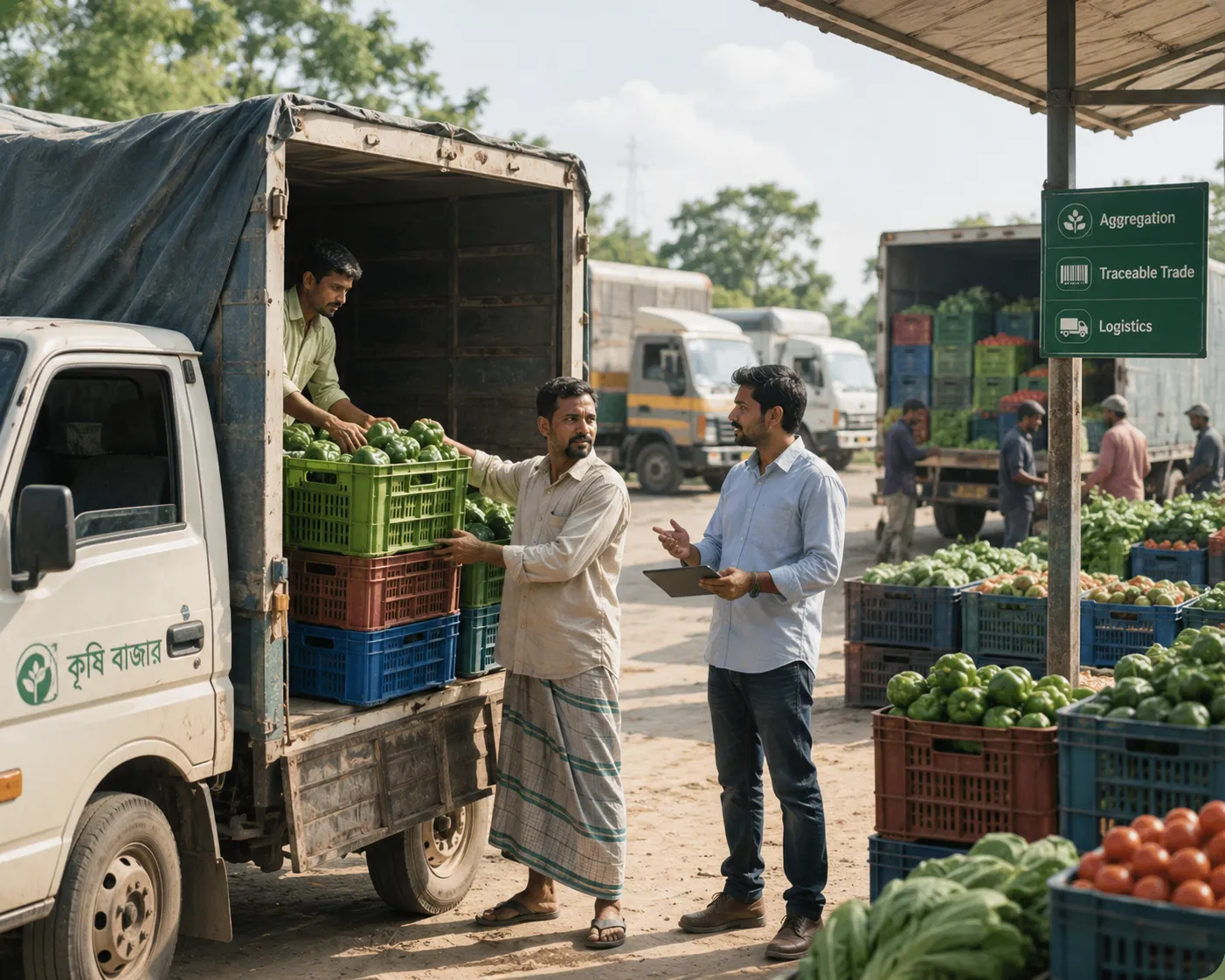 Direct links between farmers and buyers with traceability.