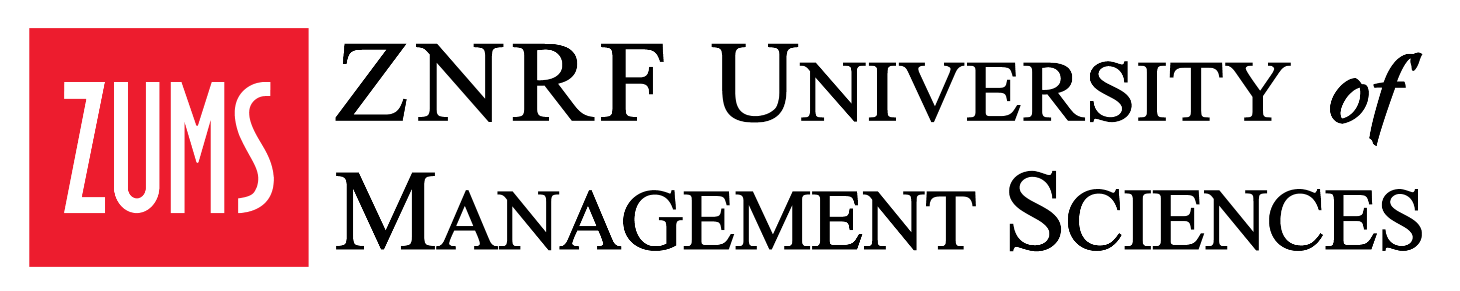 ZNRF University of Management Sciences logo